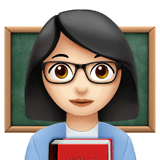 White teacher emojy
